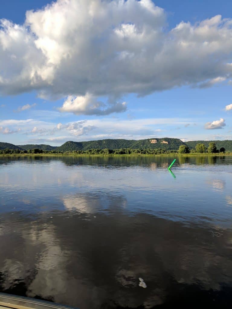 river bass fishing near wingdams