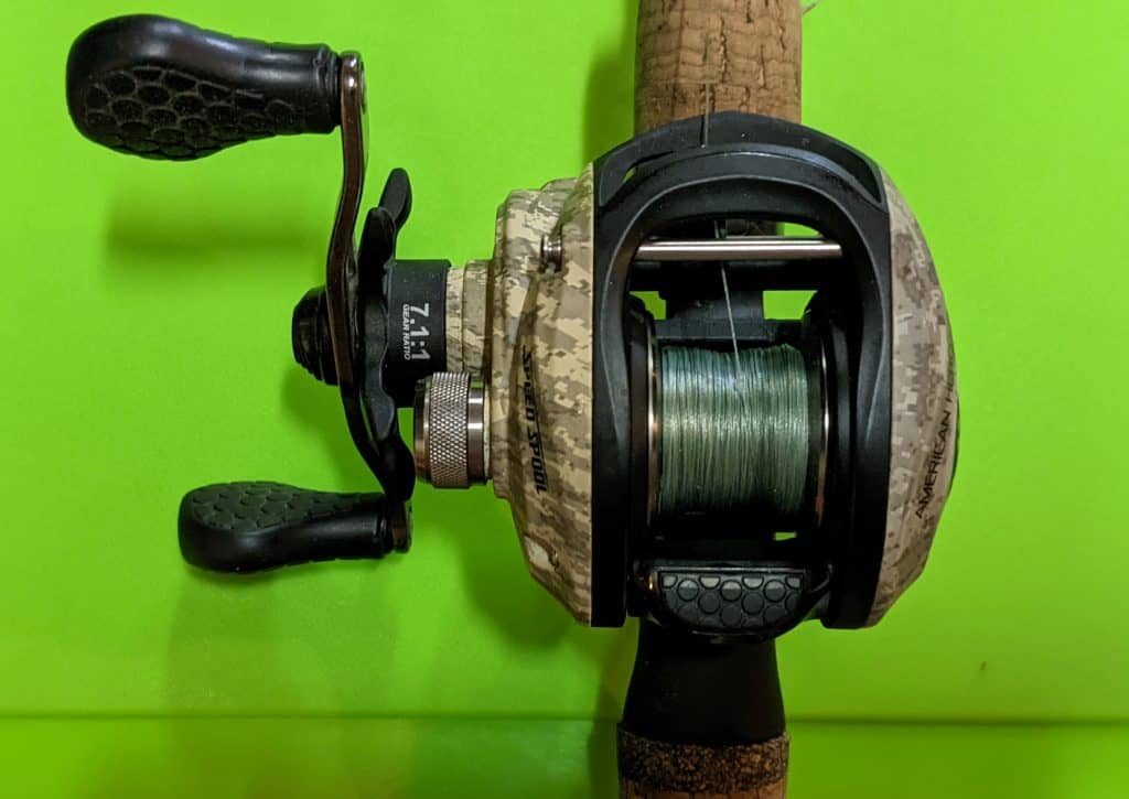 lews american hero camo baitcaster reel