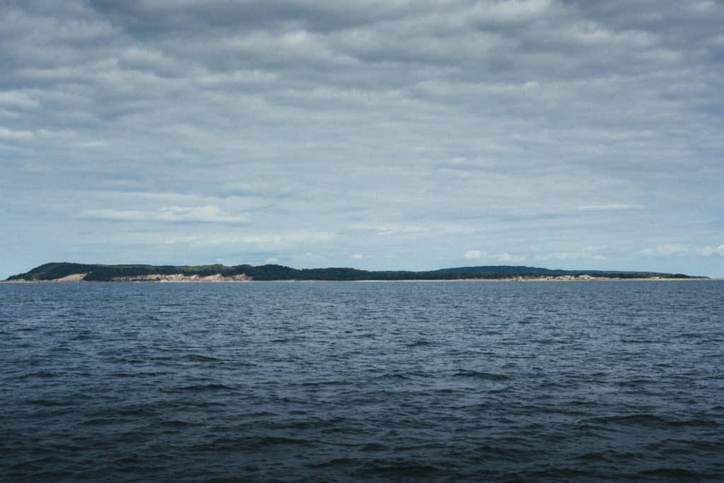 wide angle picture of Lake Manitou