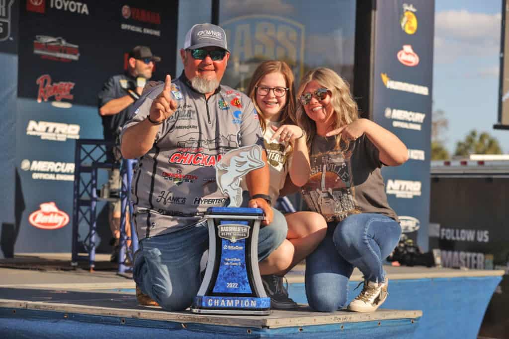 buddy gross winning bassmaster elite at harris chain