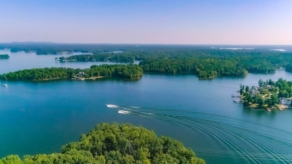 aerial view of Lake Murray in South Carolina