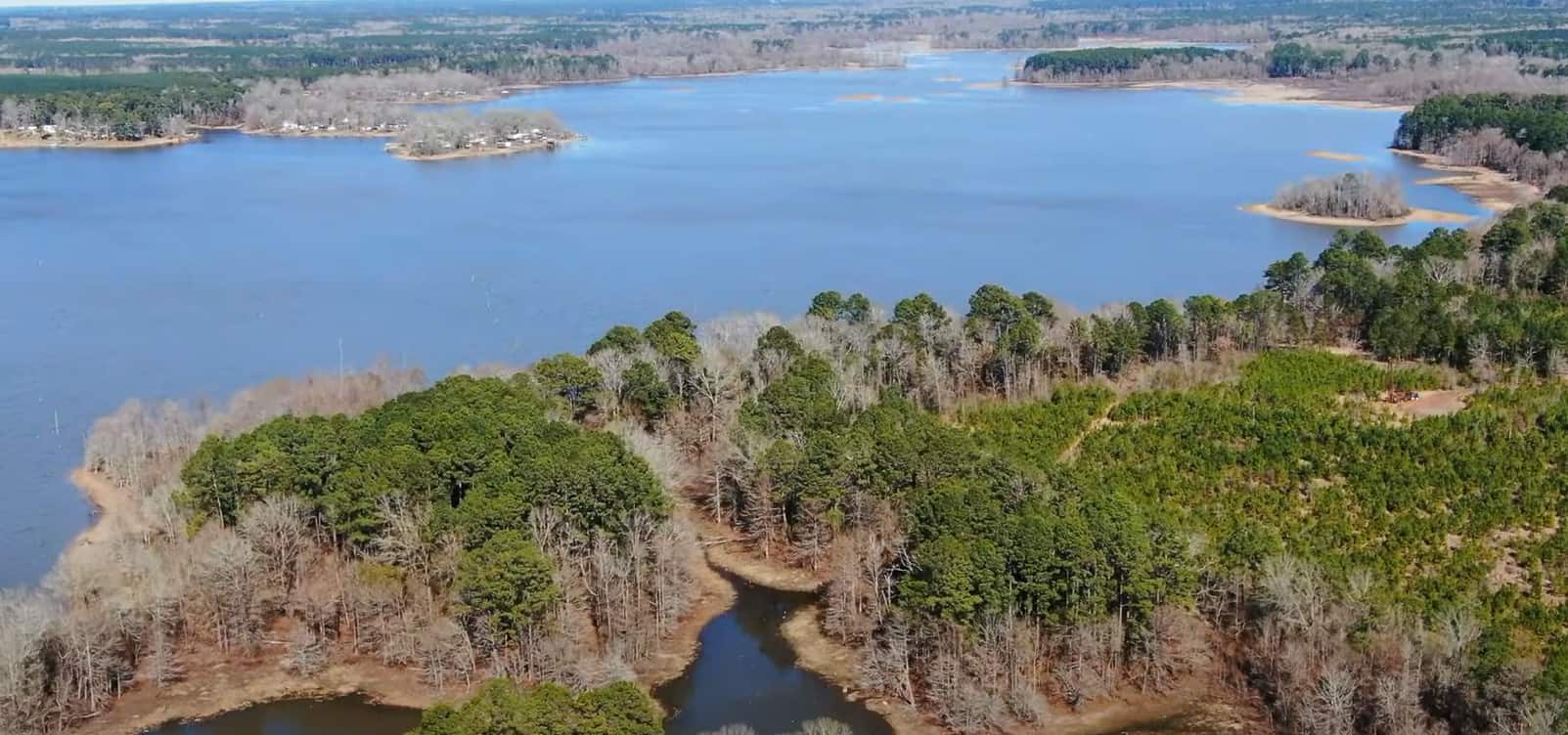 Toledo Bend Reservoir Fishing - Toledo Bend Reservoir Aerial View