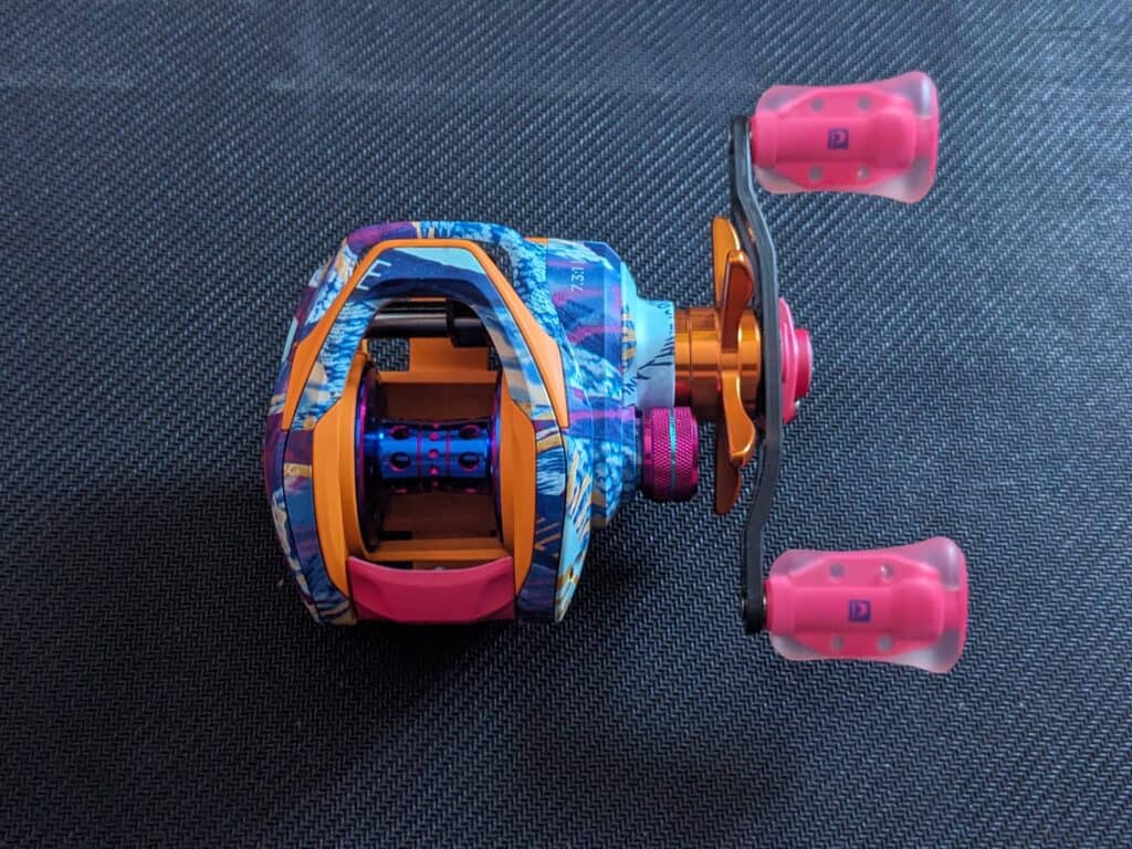 Profishiency Krazy Rizz Baitcast Combo - Reel only top view