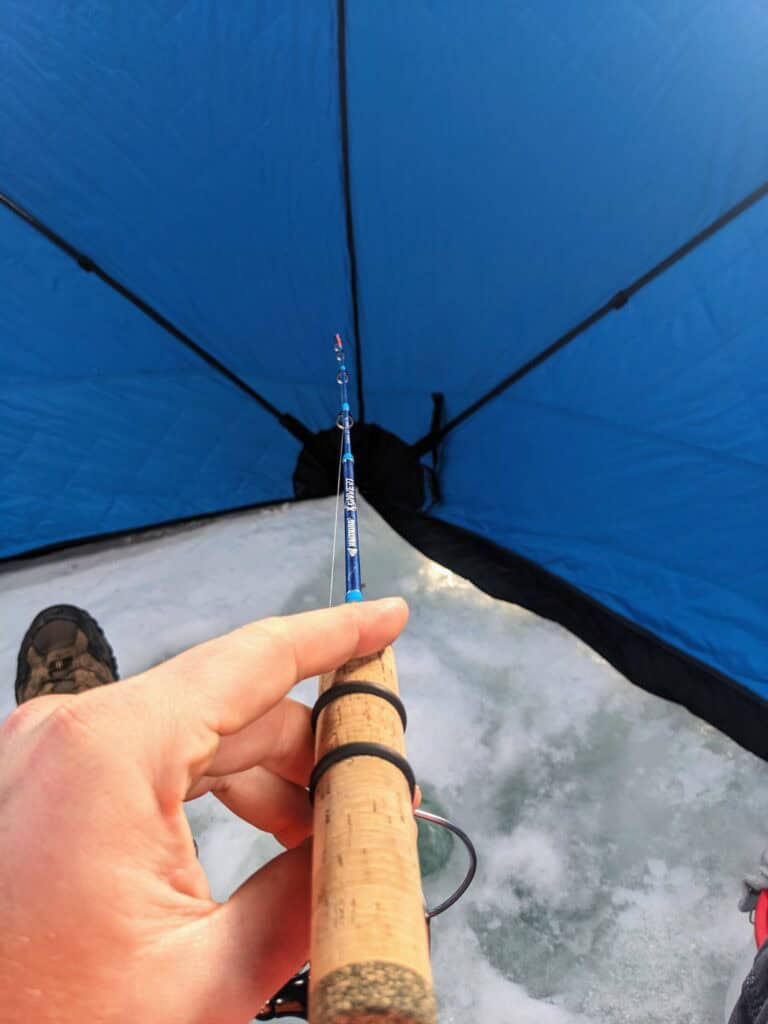KastKing Konvert ice fishing rod