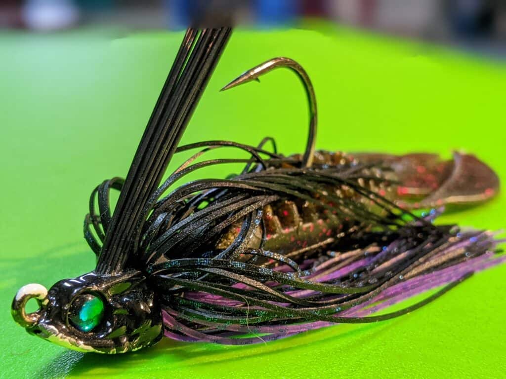 what bait is good for bass - swim jig with trailer