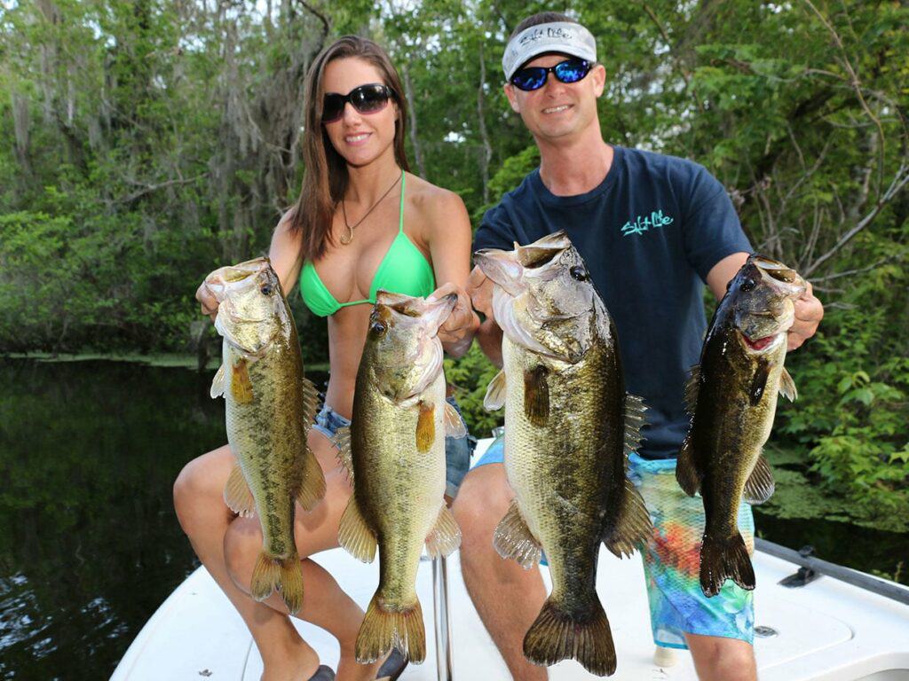 April bass fishing in southern states